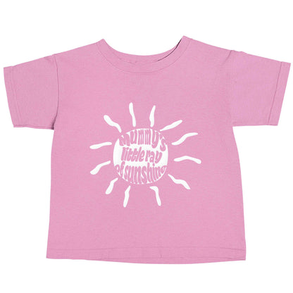 Mummy's little ray of sunshine light pink baby toddler Tshirt 2 Years