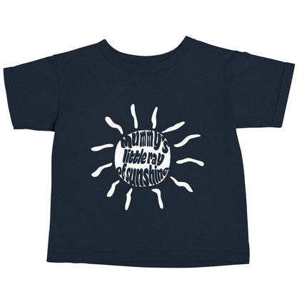 Mummy's little ray of sunshine navy baby toddler Tshirt 2 Years