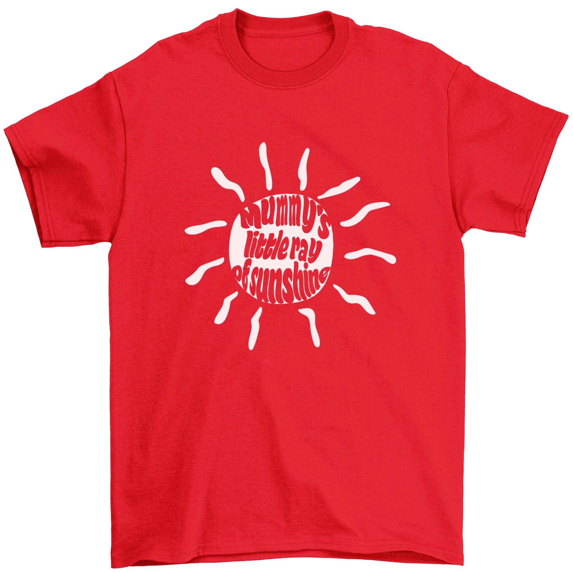 Mummy's little ray of sunshine Children's red Tshirt 12-13 Years