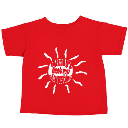 Mummy's little ray of sunshine red baby toddler Tshirt 2 Years