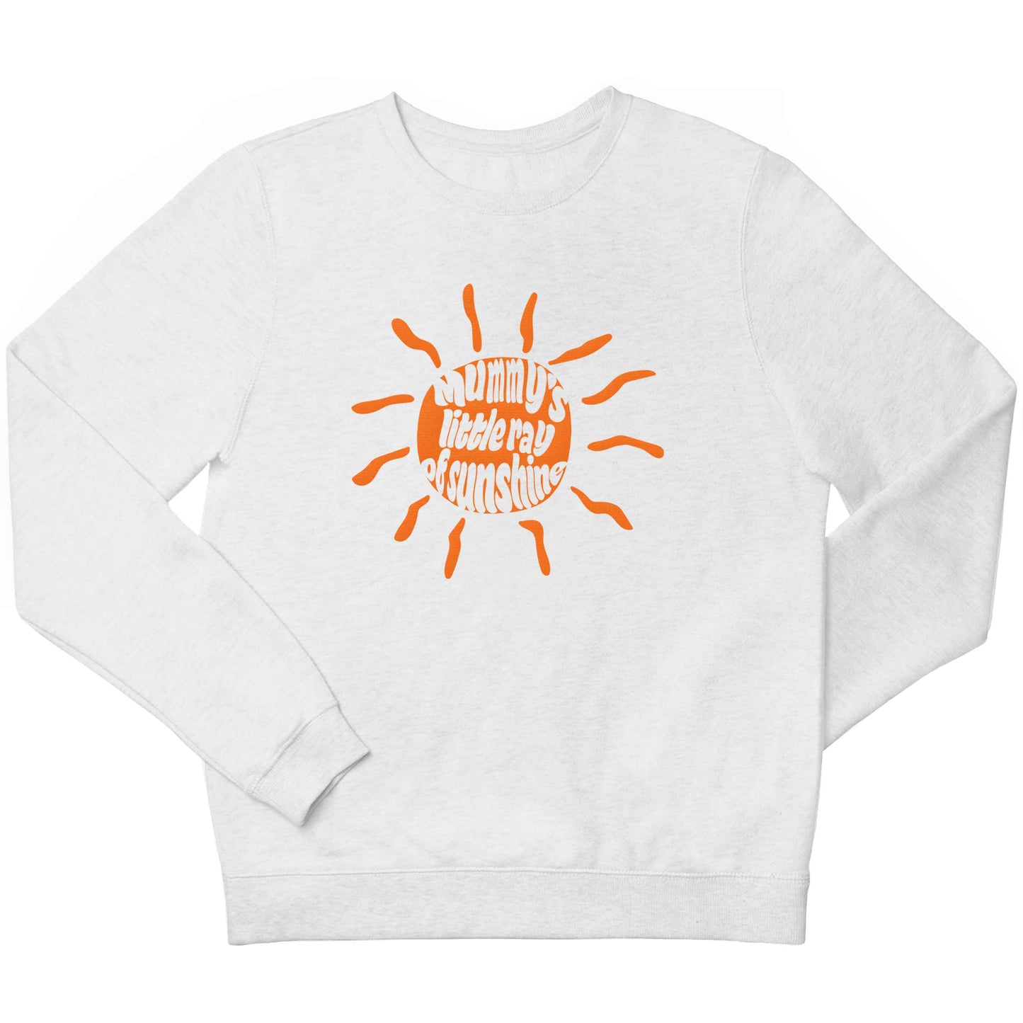 Mummy's little ray of sunshine children's white sweater 12-13 Years
