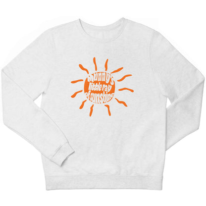 Mummy's little ray of sunshine children's white sweater 12-13 Years