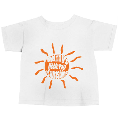 Mummy's little ray of sunshine white baby toddler Tshirt 2 Years