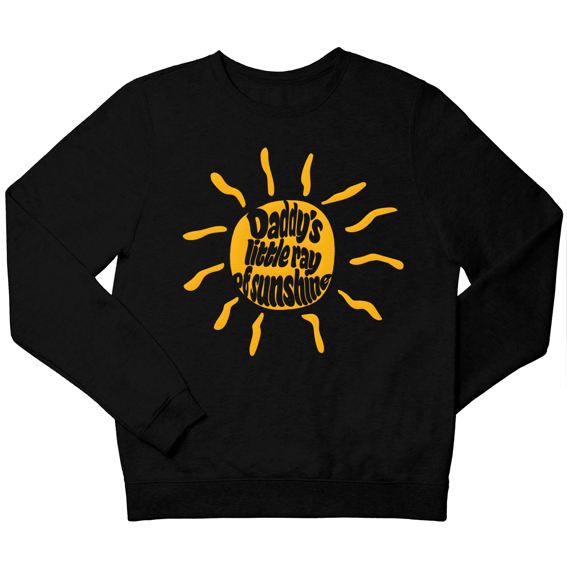 Daddy's little ray of sunshine children's black sweater 12-13 Years