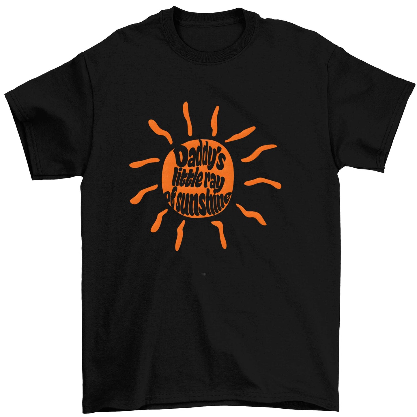 Daddy's little ray of sunshine Children's black Tshirt 12-13 Years