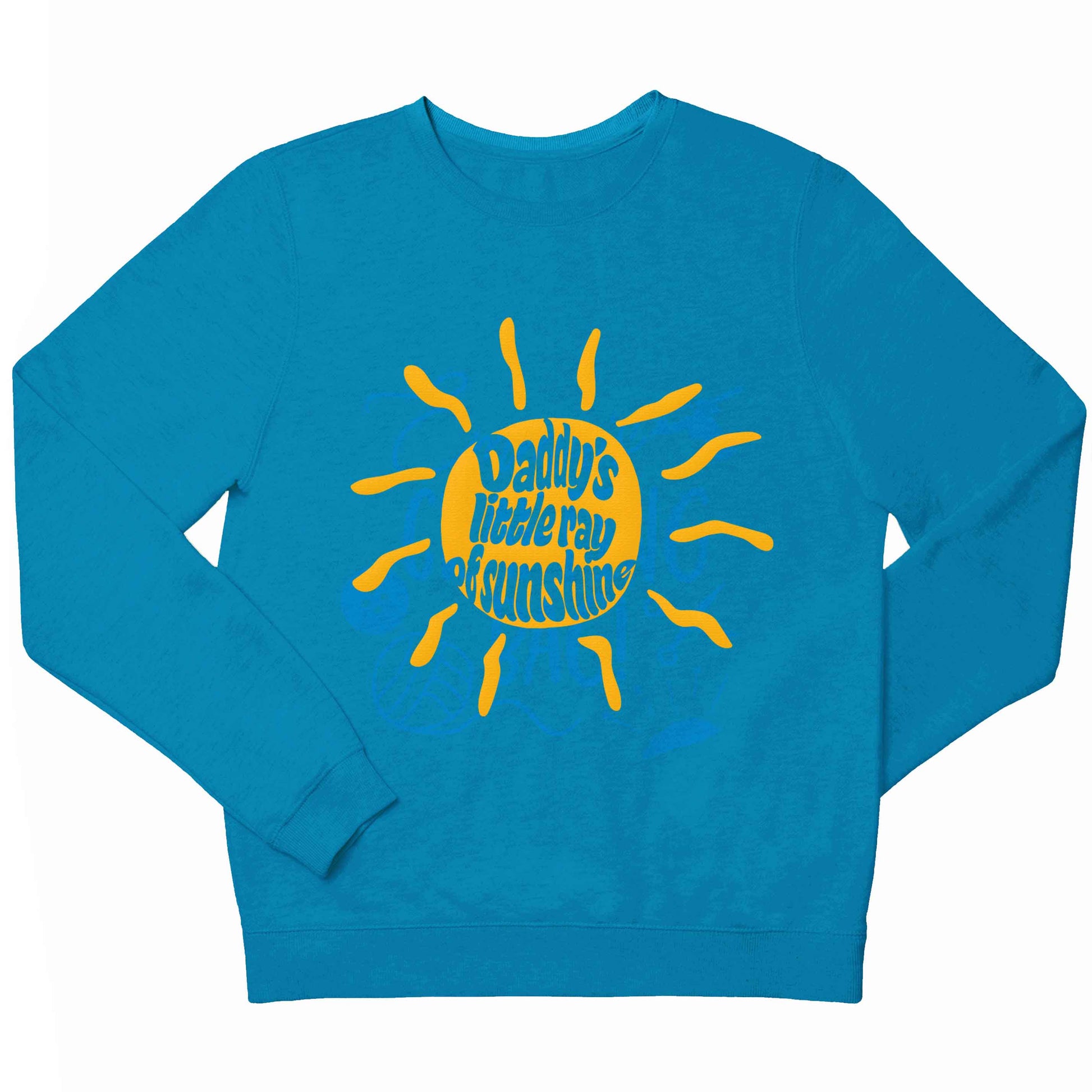 Daddy's little ray of sunshine children's blue sweater 12-13 Years
