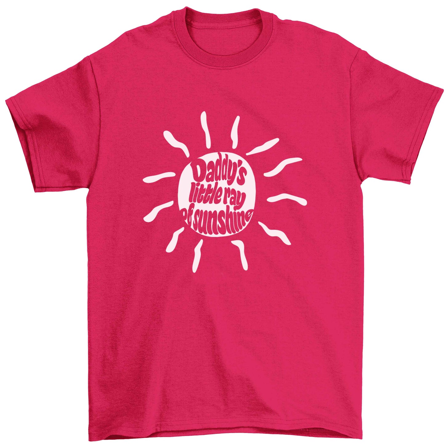 Daddy's little ray of sunshine Children's pink Tshirt 12-13 Years