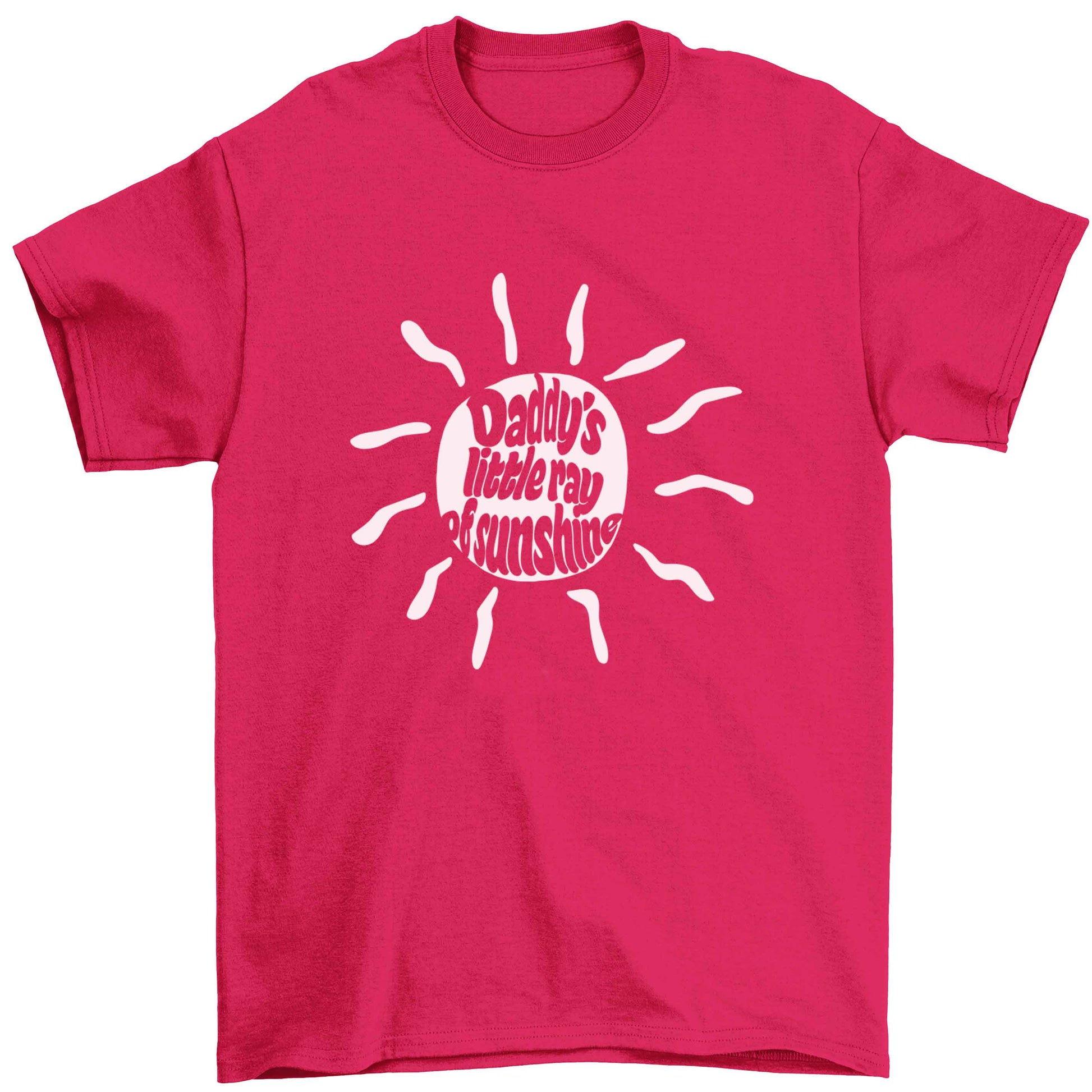 Daddy's little ray of sunshine Children's pink Tshirt 12-13 Years