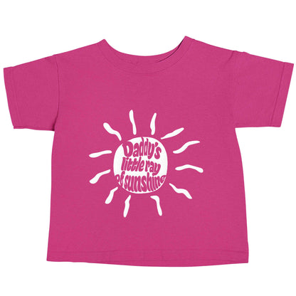 Daddy's little ray of sunshine pink baby toddler Tshirt 2 Years