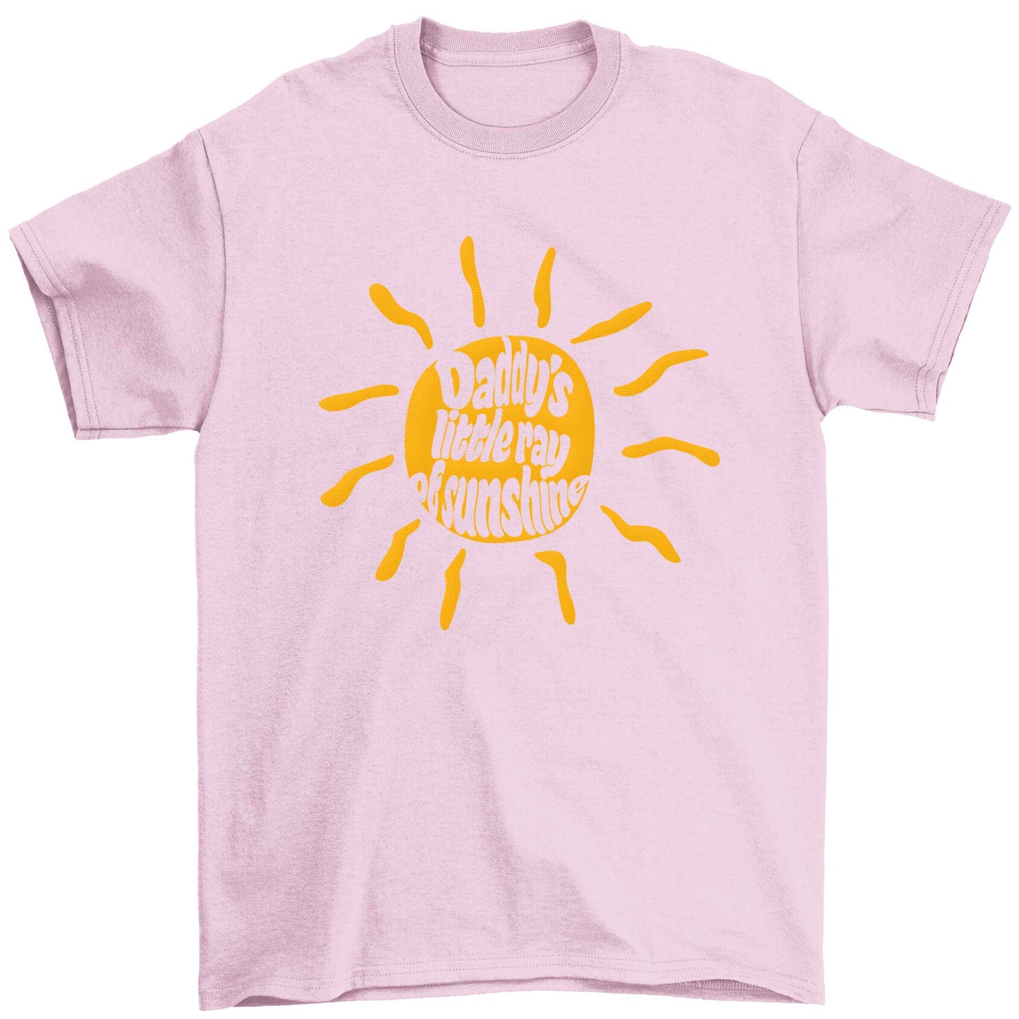 Daddy's little ray of sunshine Children's light pink Tshirt 12-13 Years