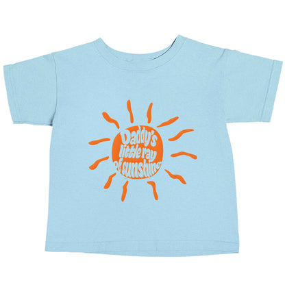 Daddy's little ray of sunshine light blue baby toddler Tshirt 2 Years