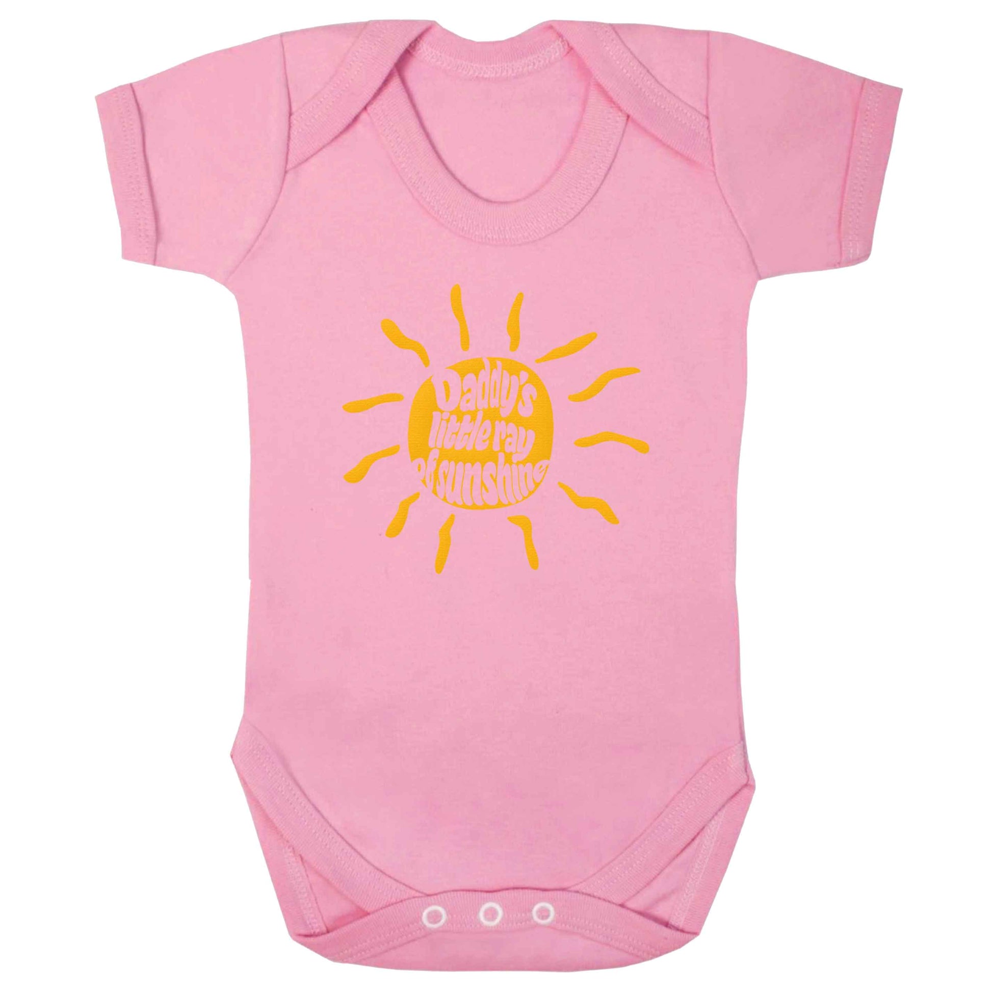 Daddy's little ray of sunshine baby bodysuit pale pink 18-24 months