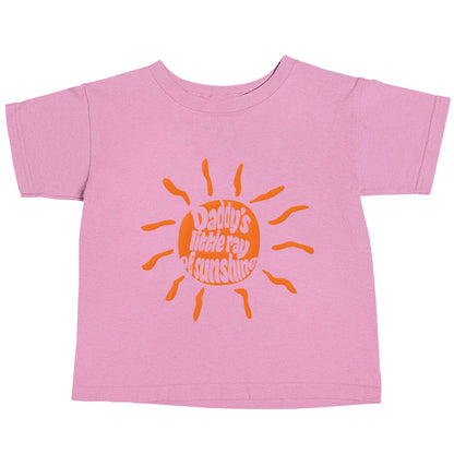 Daddy's little ray of sunshine light pink baby toddler Tshirt 2 Years