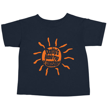 Daddy's little ray of sunshine navy baby toddler Tshirt 2 Years
