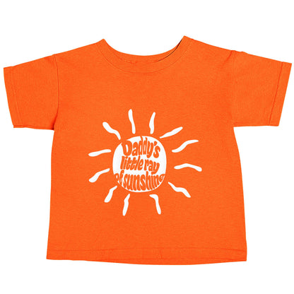 Daddy's little ray of sunshine orange baby toddler Tshirt 2 Years