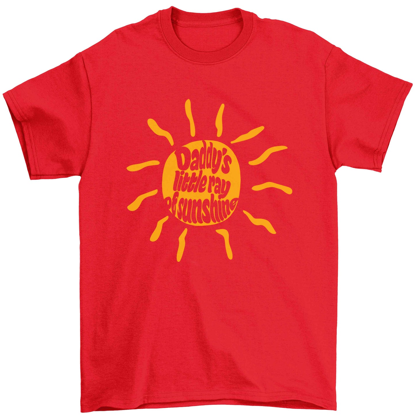 Daddy's little ray of sunshine Children's red Tshirt 12-13 Years