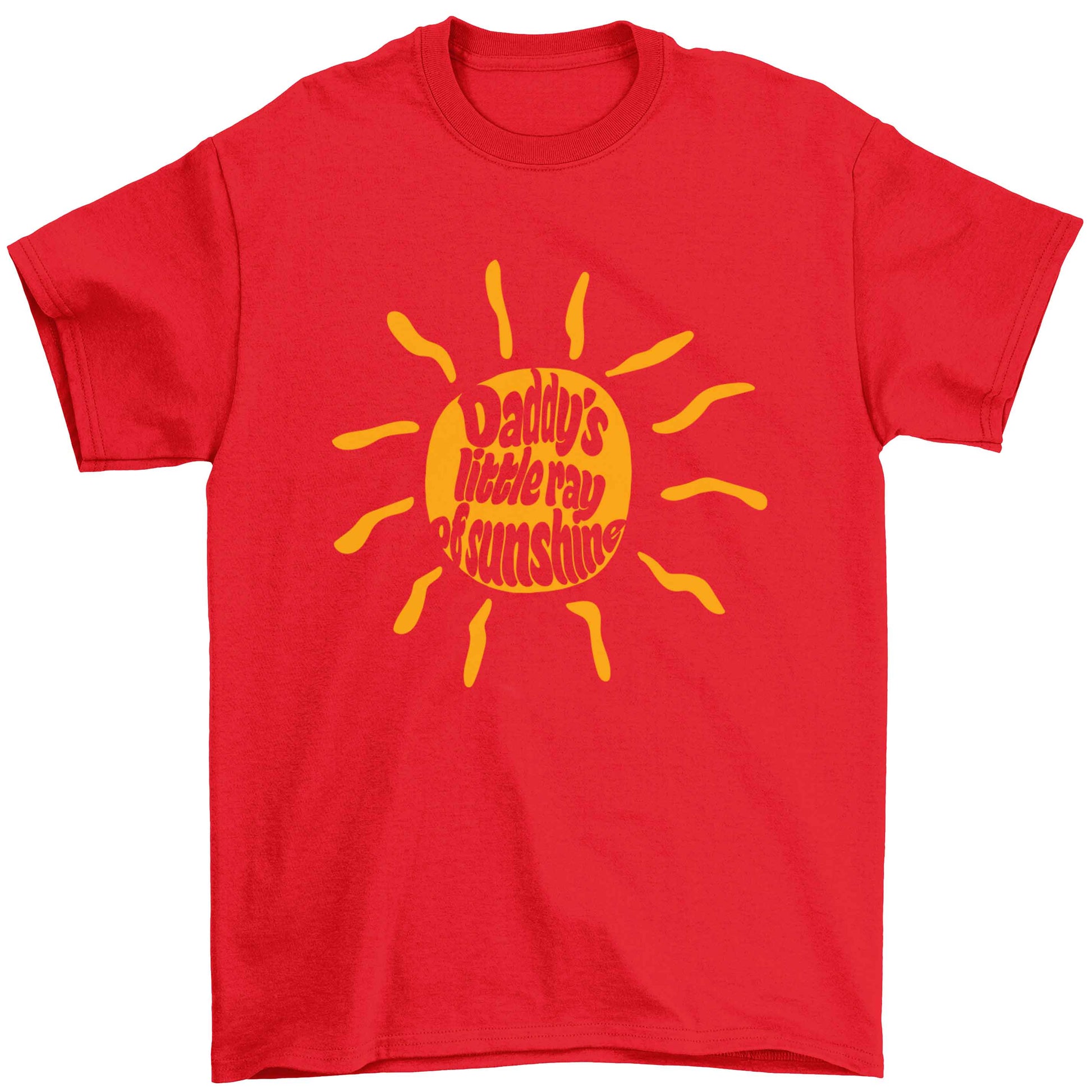 Daddy's little ray of sunshine Children's red Tshirt 12-13 Years