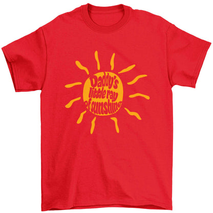 Daddy's little ray of sunshine Children's red Tshirt 12-13 Years