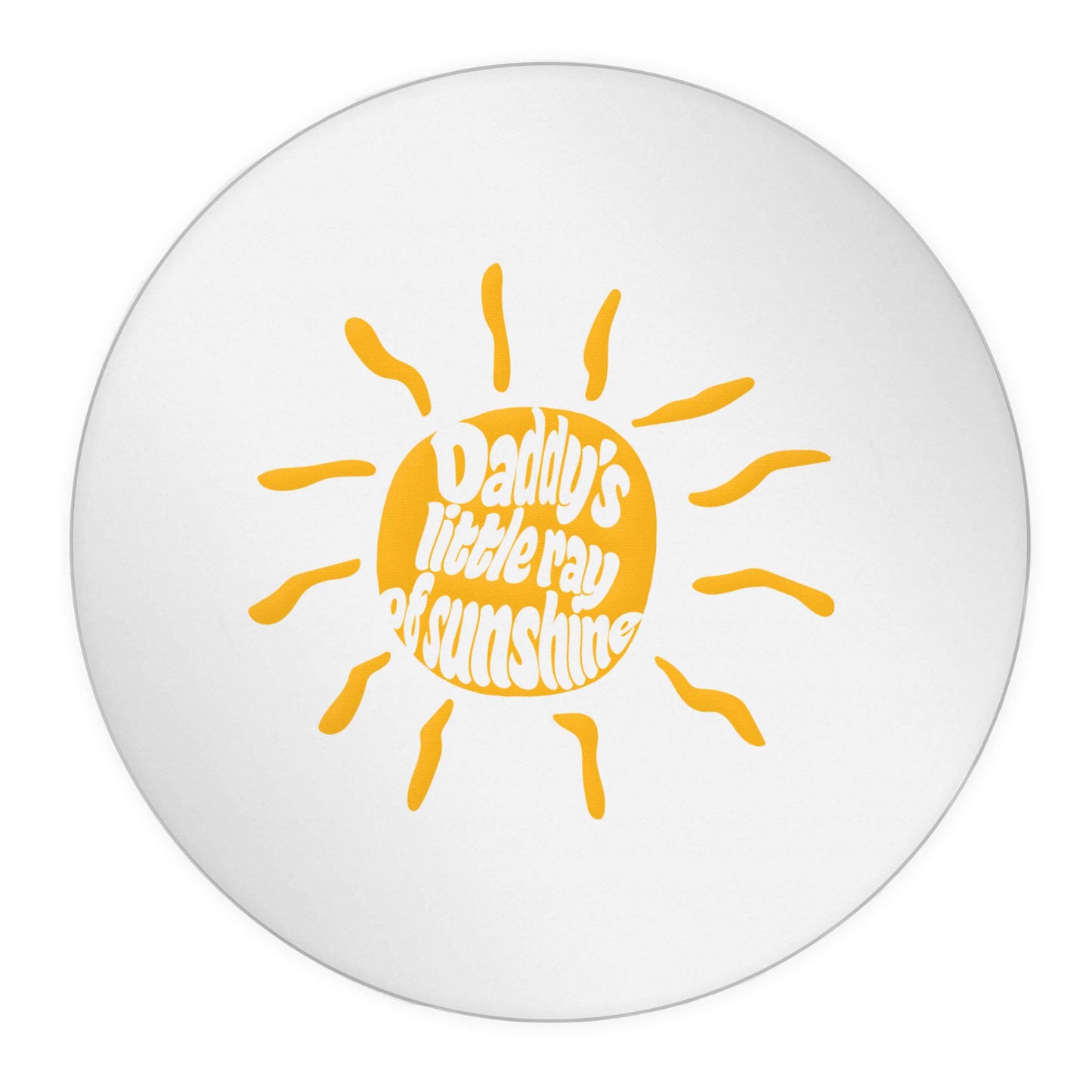 Daddy's little ray of sunshine 24 @ 45mm matt circle stickers