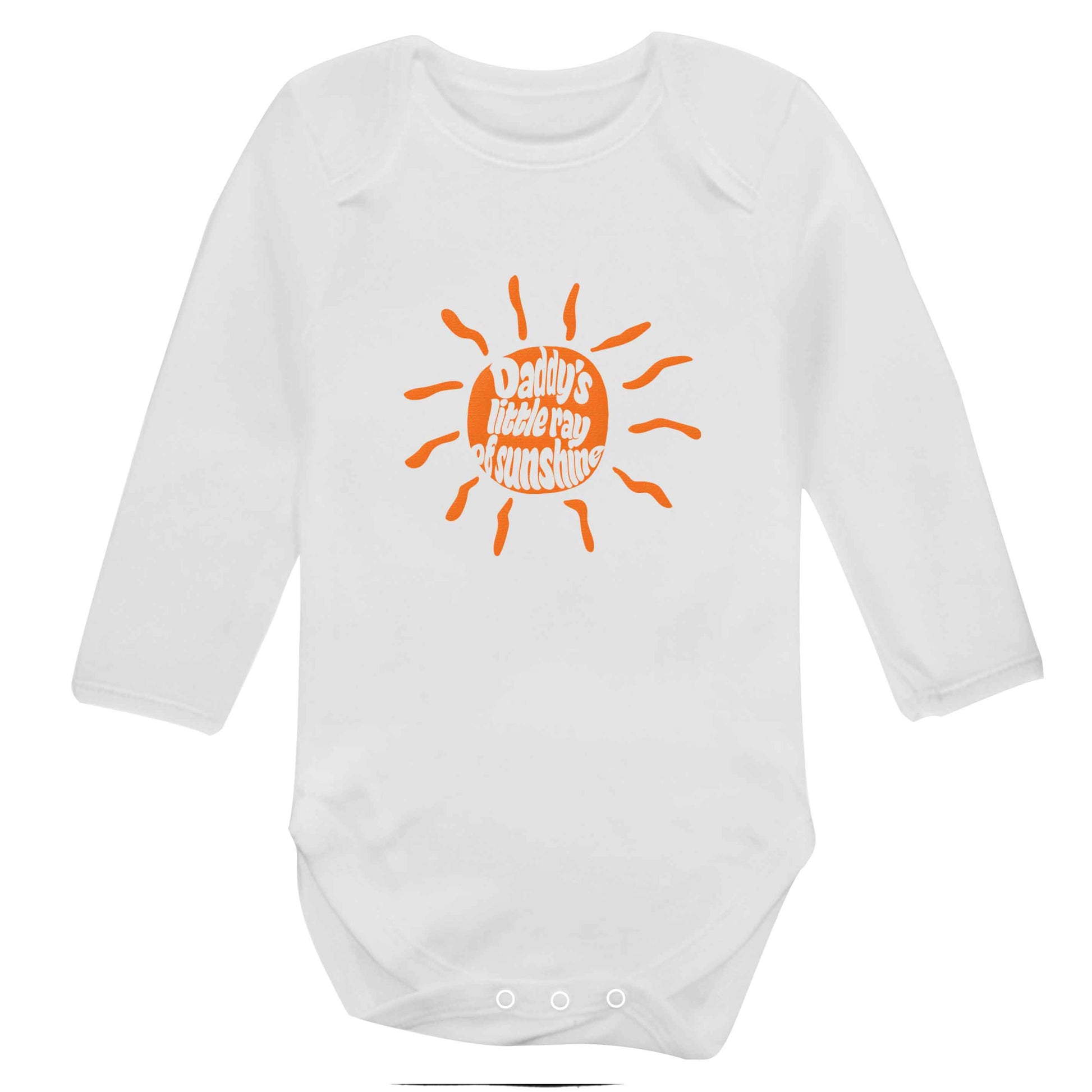 Daddy's little ray of sunshine baby bodysuit long sleeved white 6-12 months