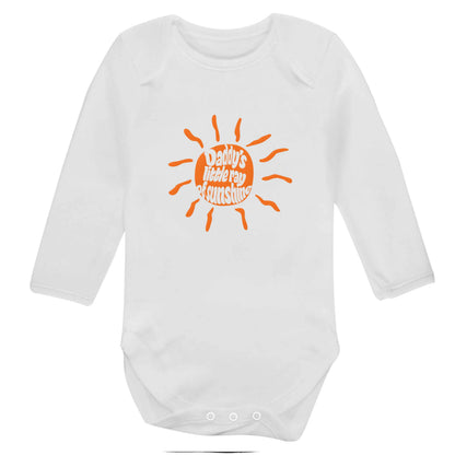 Daddy's little ray of sunshine baby bodysuit long sleeved white 6-12 months