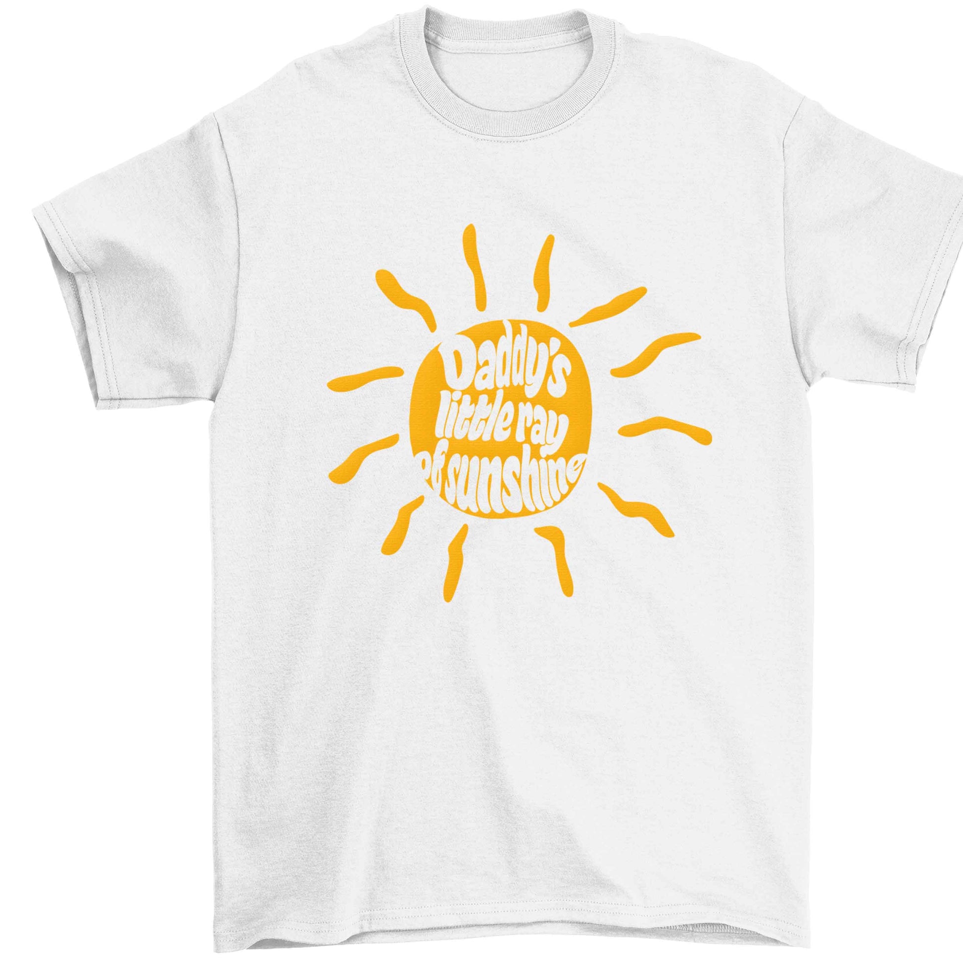 Daddy's little ray of sunshine Children's white Tshirt 12-13 Years