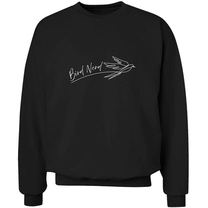 Bird nerd adult's unisex black sweater 2XL