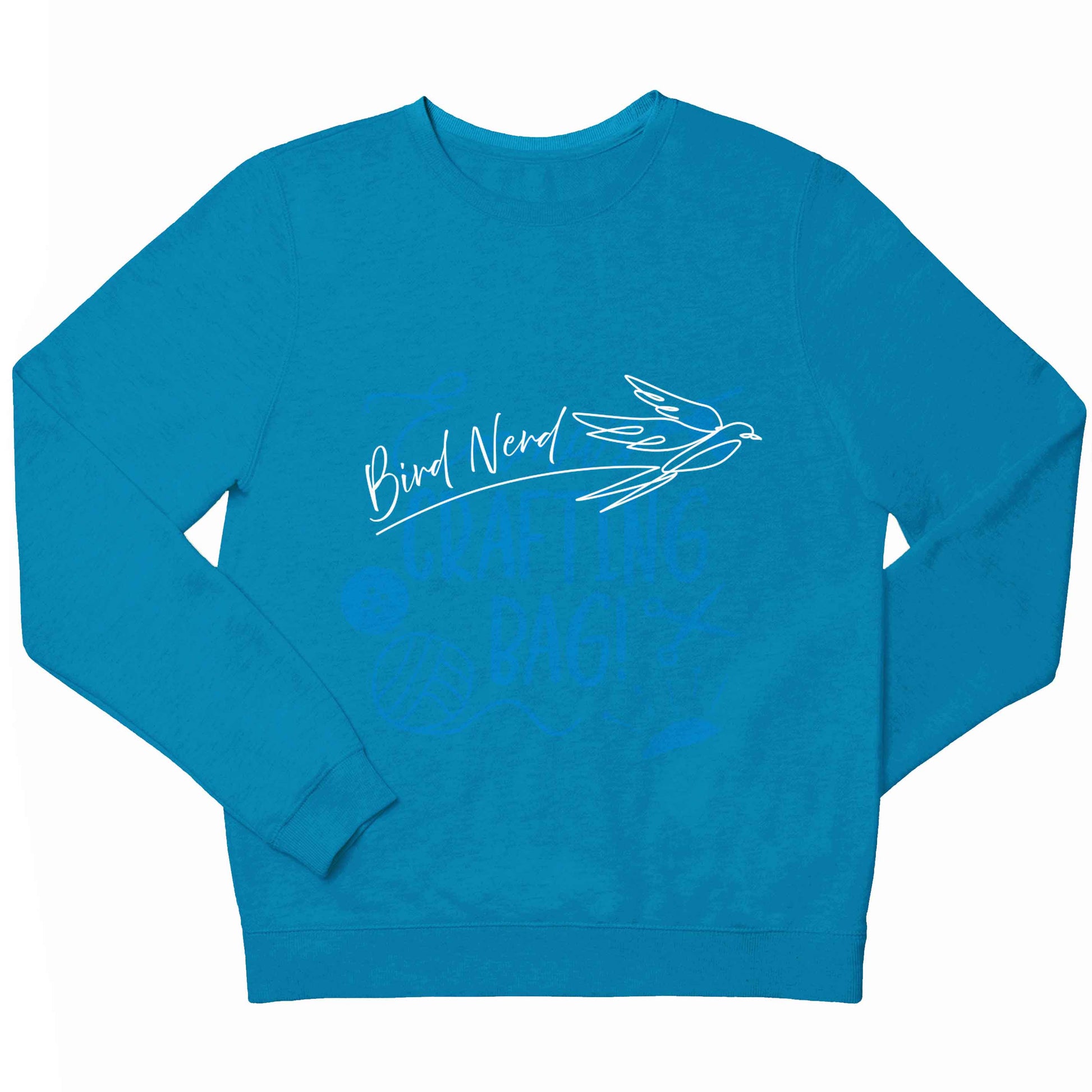 Bird nerd children's blue sweater 12-13 Years