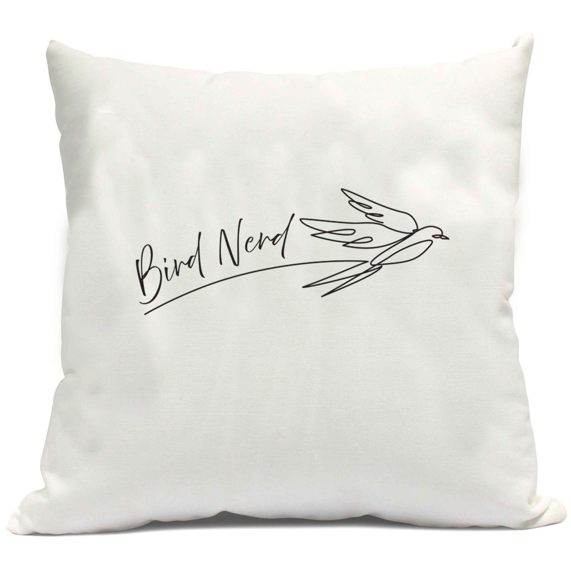 Bird nerd cushion cover