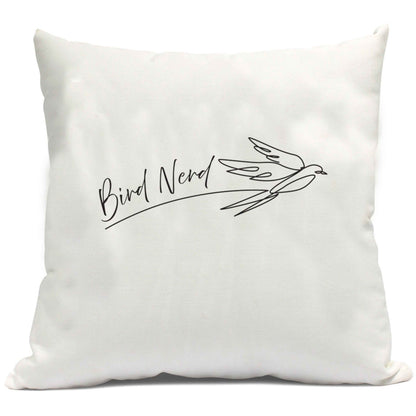 Bird nerd cushion cover