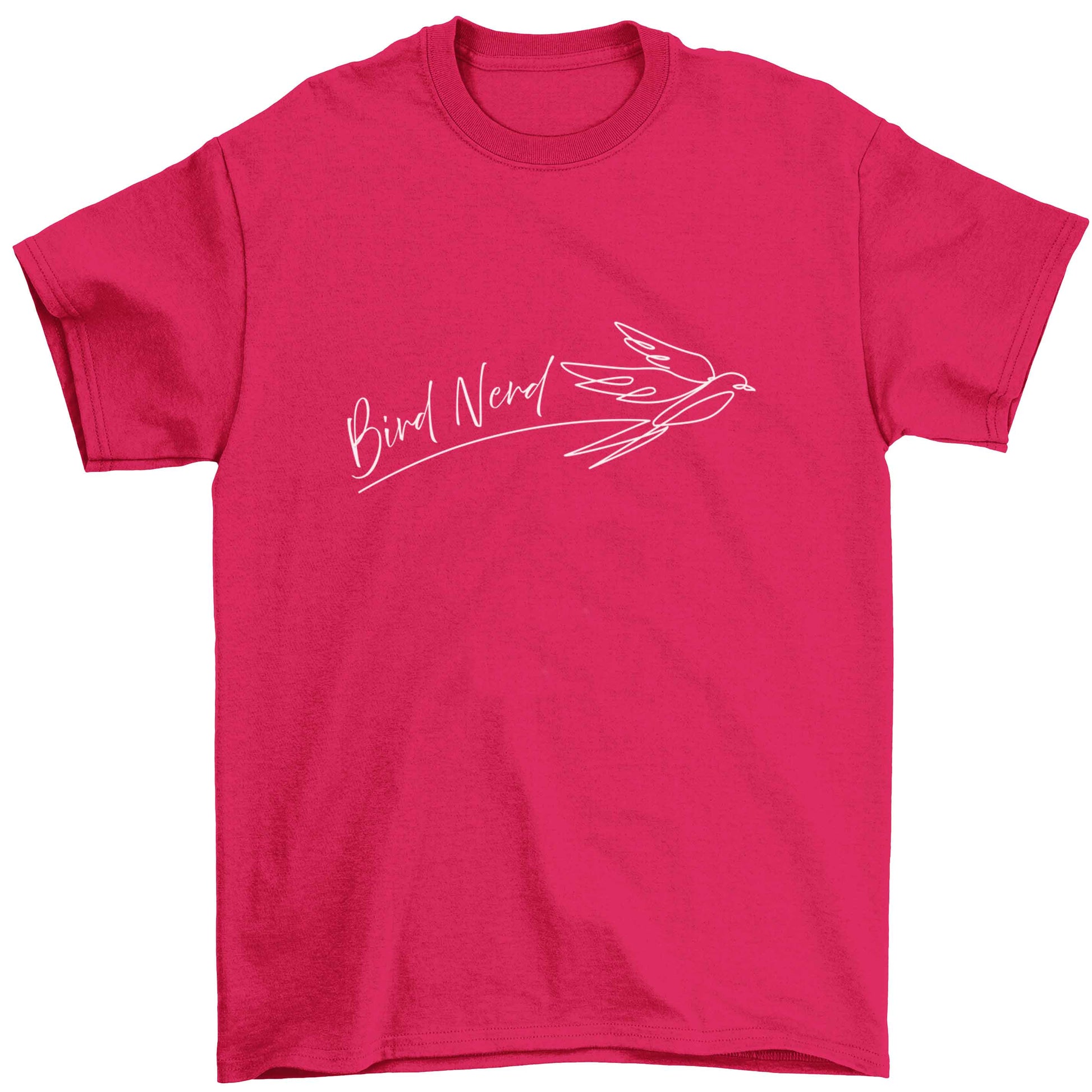 Bird nerd Children's pink Tshirt 12-13 Years