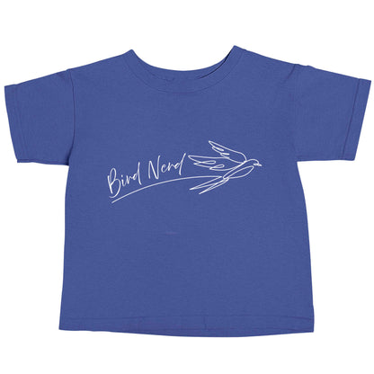 Bird nerd blue baby toddler Tshirt 2 Years
