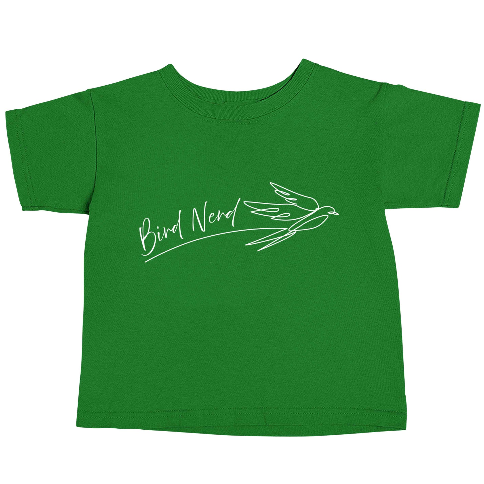 Bird nerd green baby toddler Tshirt 2 Years