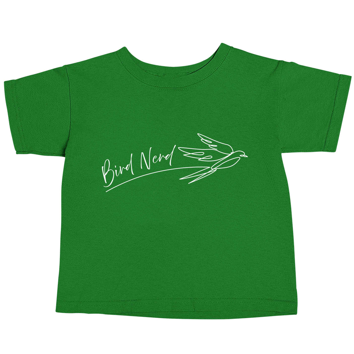 Bird nerd green baby toddler Tshirt 2 Years
