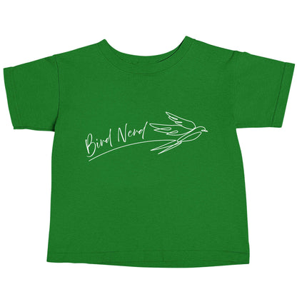 Bird nerd green baby toddler Tshirt 2 Years