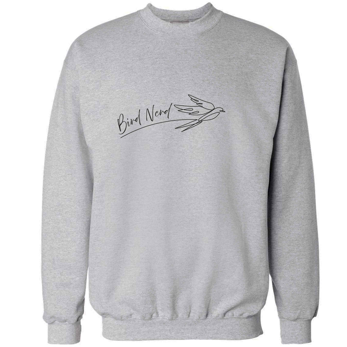 Bird nerd adult's unisex grey sweater 2XL