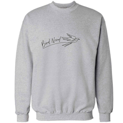 Bird nerd adult's unisex grey sweater 2XL