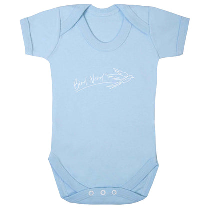 Bird nerd baby bodysuit pale blue 18-24 months