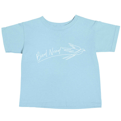 Bird nerd light blue baby toddler Tshirt 2 Years
