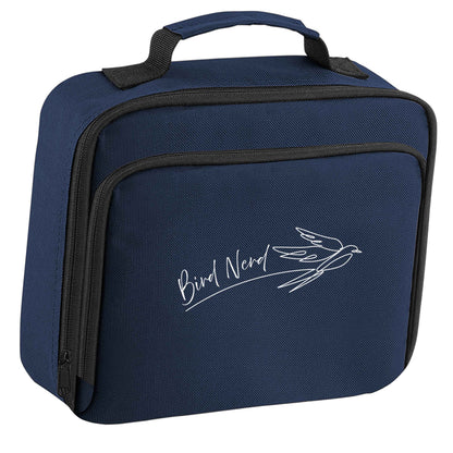 Bird nerd insulated navy lunch bag cooler