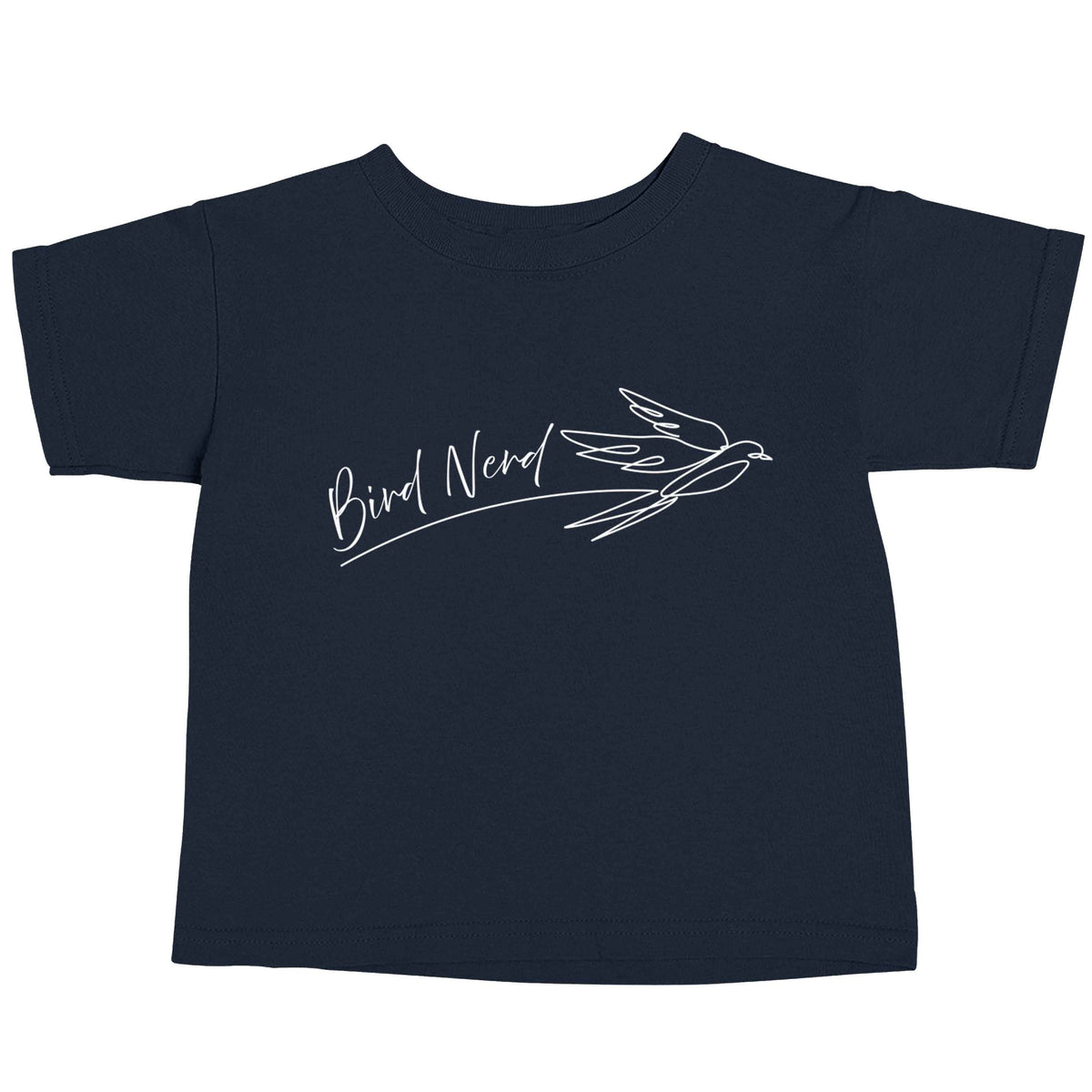 Bird nerd navy baby toddler Tshirt 2 Years