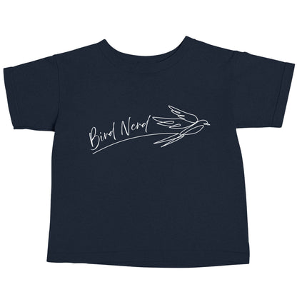 Bird nerd navy baby toddler Tshirt 2 Years