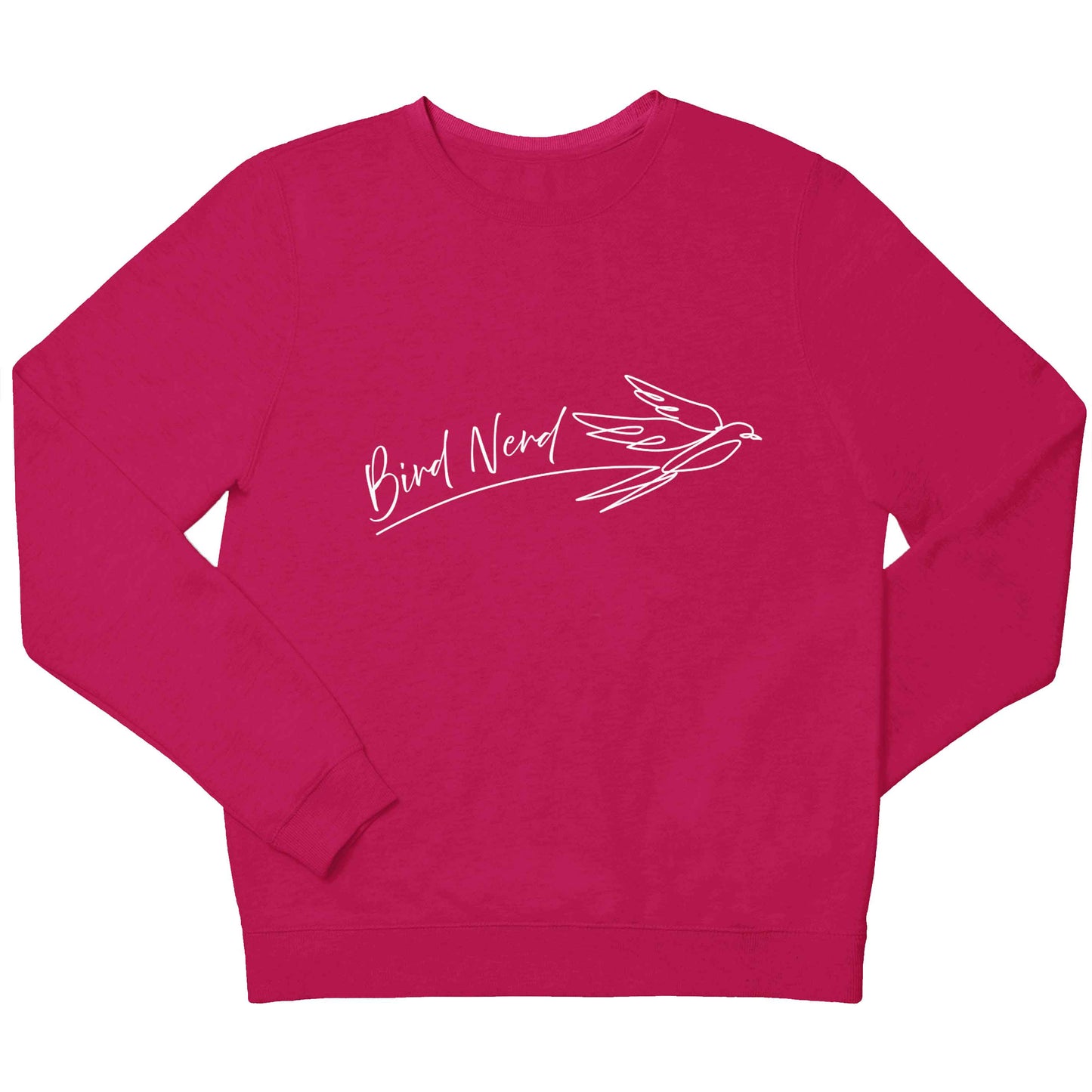 Bird nerd children's pink sweater 12-13 Years