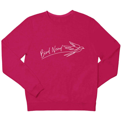 Bird nerd children's pink sweater 12-13 Years