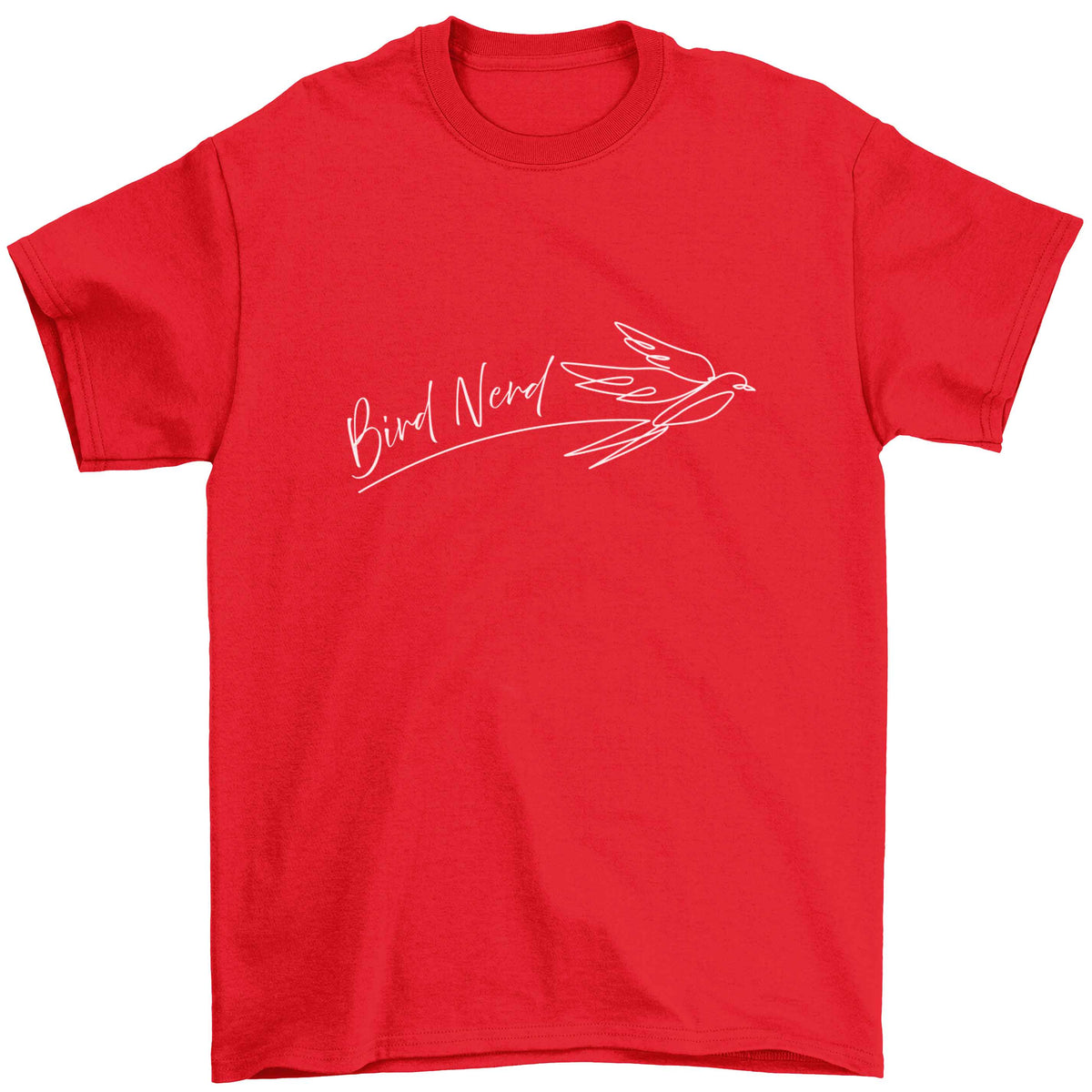Bird nerd Children's red Tshirt 12-13 Years