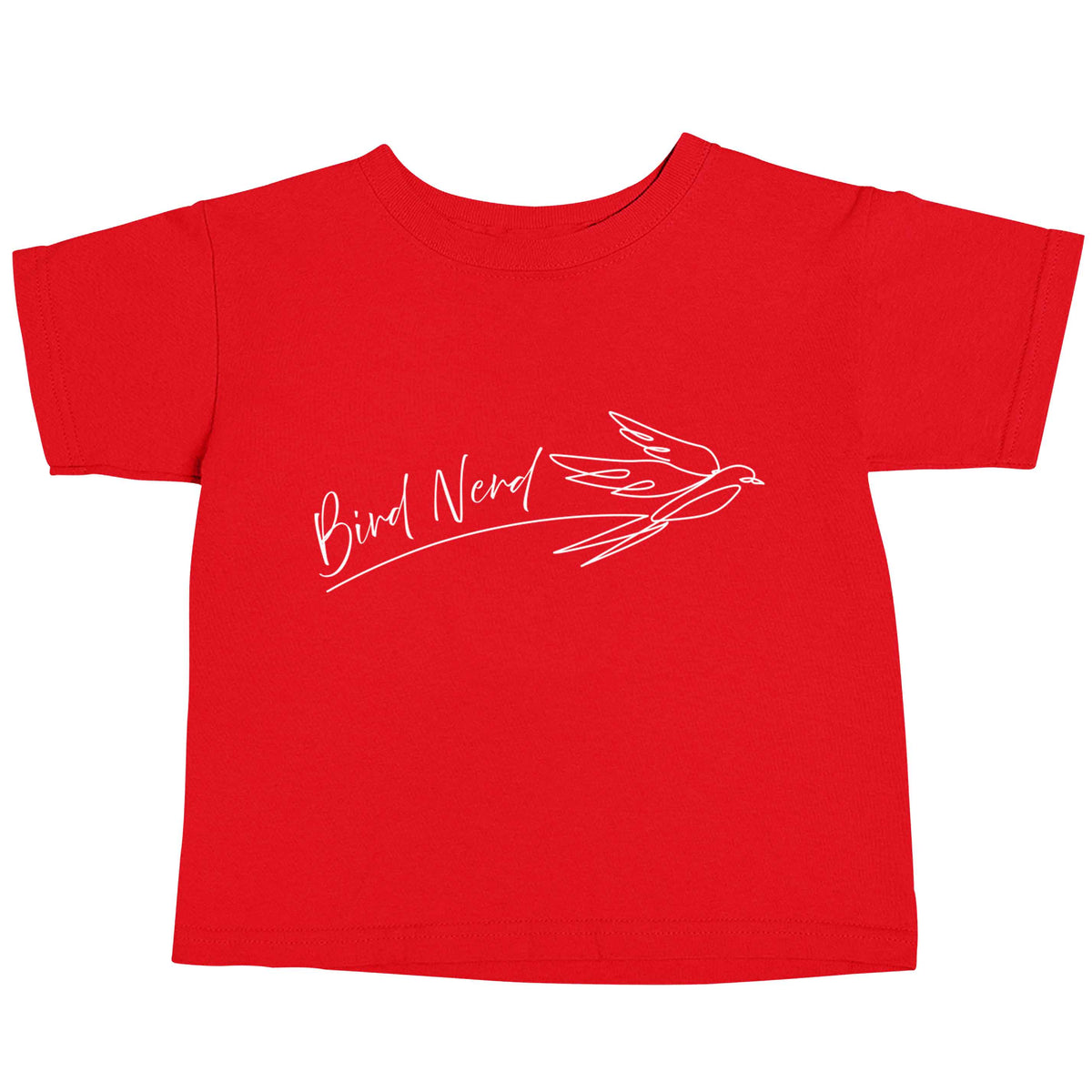 Bird nerd red baby toddler Tshirt 2 Years