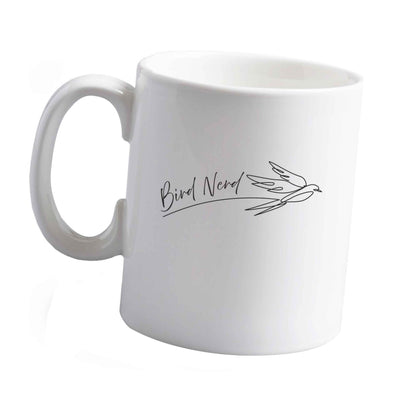 10 oz Bird nerd ceramic mug left sided