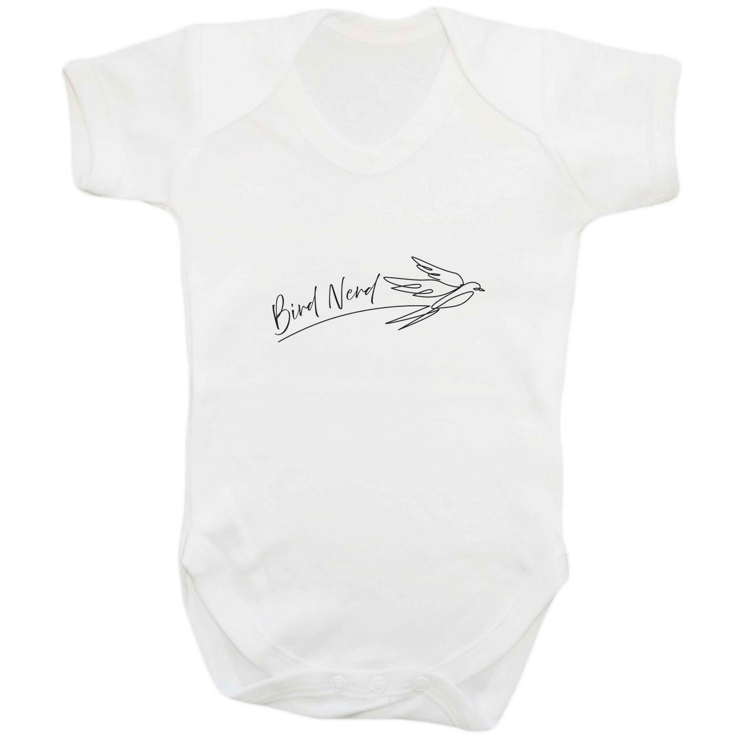 Bird nerd baby bodysuit white 18-24 months
