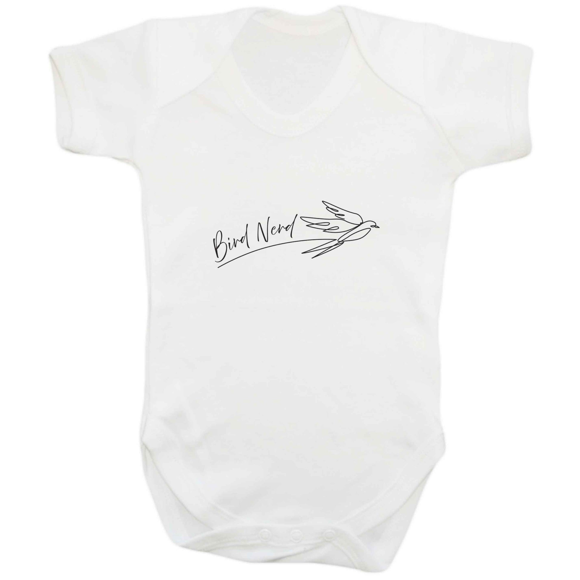 Bird nerd baby bodysuit white 18-24 months