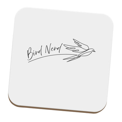 Bird nerd set of four coasters